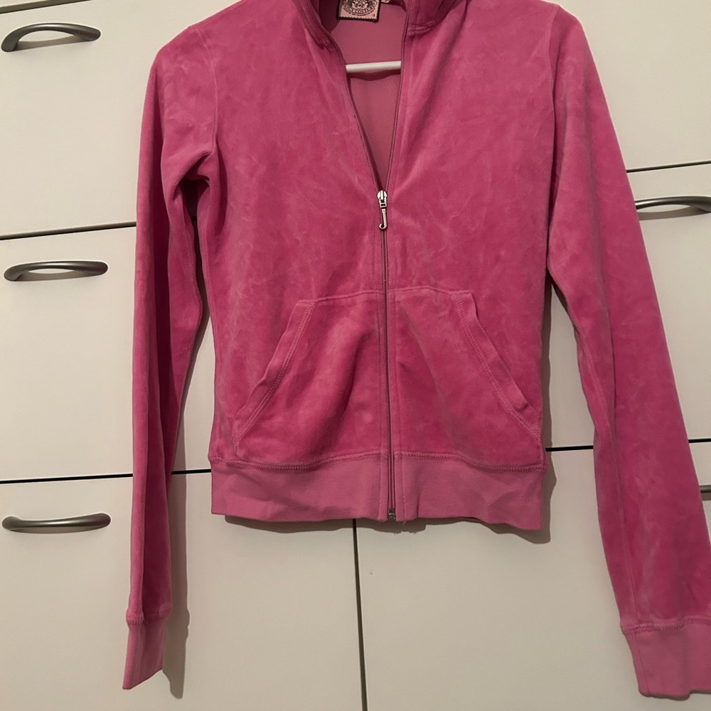 Vintage Y2K Juicy Couture Pink Zip-Up Hoodie